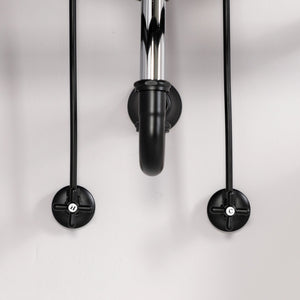 Trimscape KPK100MBP Traditional Plumbing Supply Kit Combo with P-Trap, Matte Black