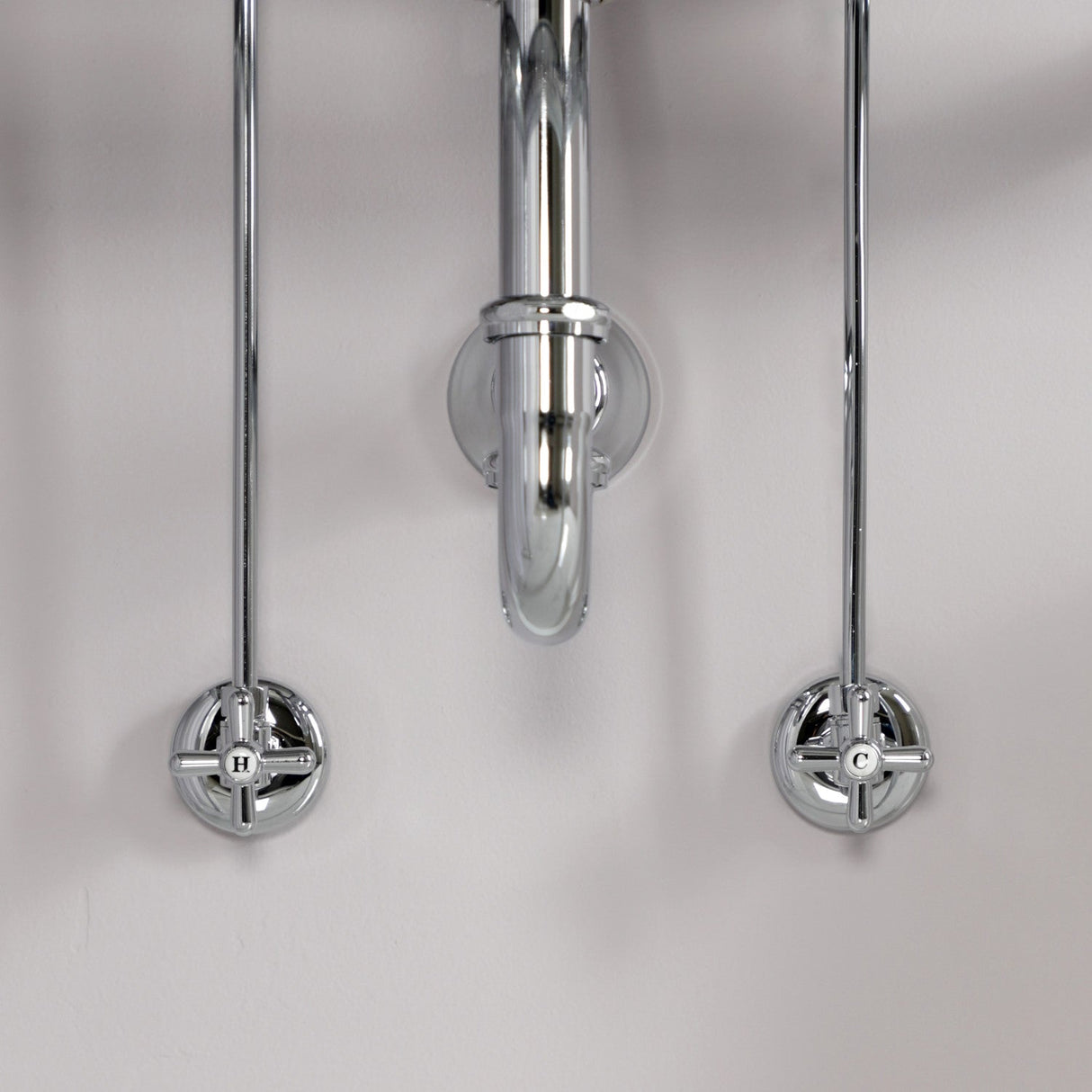 Trimscape KPK101P Traditional Plumbing Supply Kit Combo with P-Trap, Polished Chrome