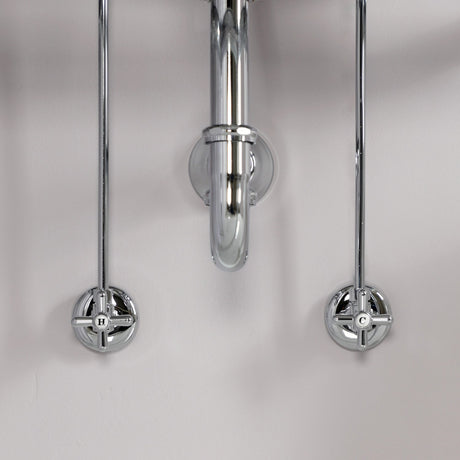 Trimscape KPK101P Traditional Plumbing Supply Kit Combo with P-Trap, Polished Chrome