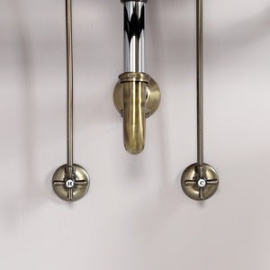 Trimscape KPK103P Traditional Plumbing Supply Kit Combo with P-Trap, Antique Brass