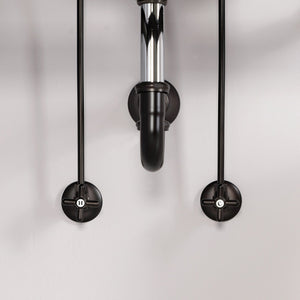 Trimscape KPK105P Traditional Plumbing Supply Kit Combo with P-Trap, Oil Rubbed Bronze