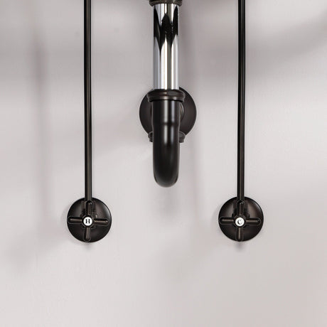 Trimscape KPK105P Traditional Plumbing Supply Kit Combo with P-Trap, Oil Rubbed Bronze