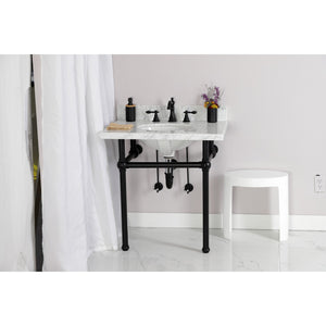 Gourmet Scape™ KPK200 Traditional Plumbing Supply Kit Combo with 1-1/2" P-Trap, Matte Black