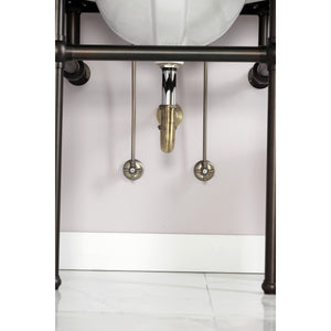 Gourmet Scape™ KPK203 Traditional Plumbing Supply Kit Combo with 1-1/2" P-Trap, Antique Brass