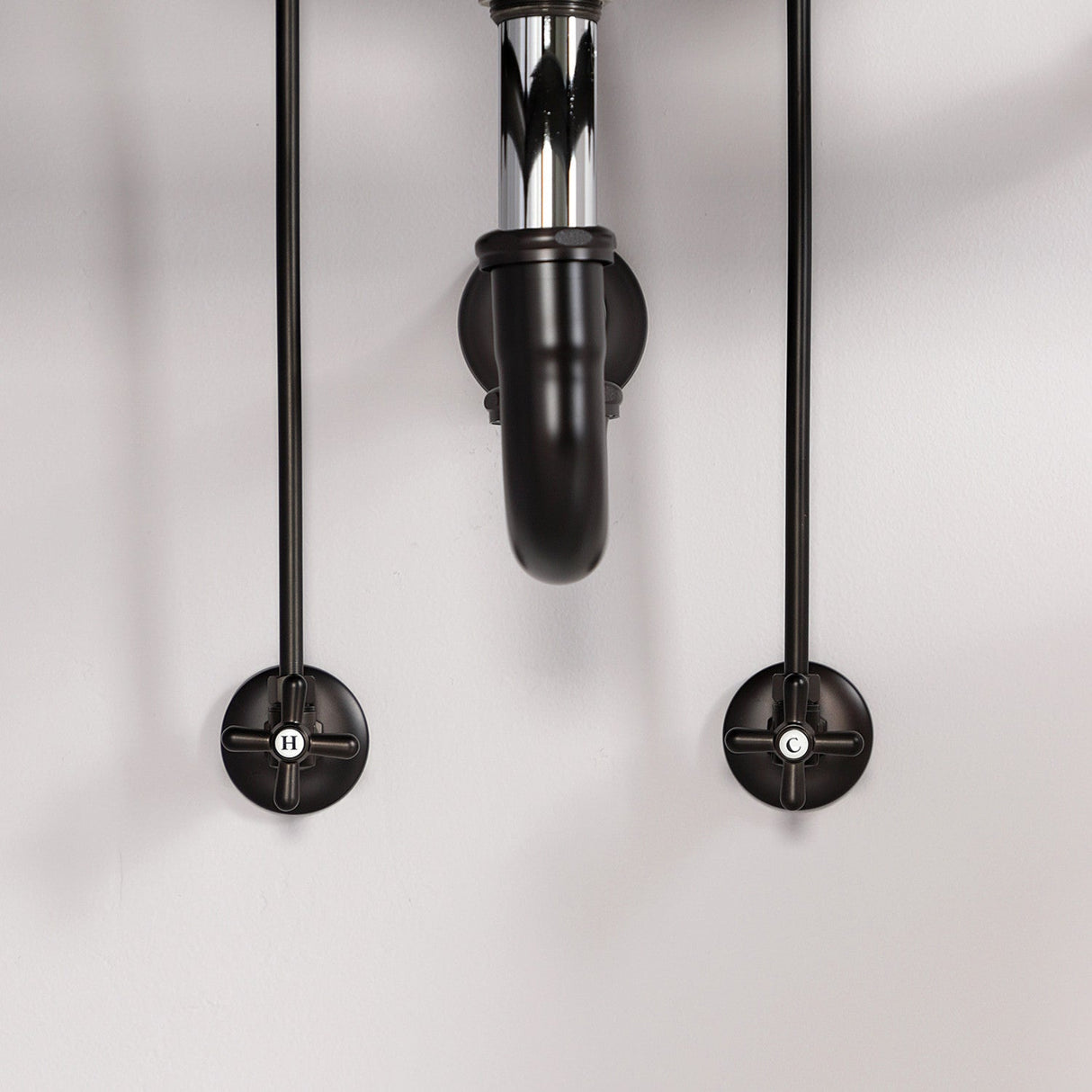 Gourmet Scape™ KPK205 Traditional Plumbing Supply Kit Combo with 1-1/2" P-Trap, Oil Rubbed Bronze