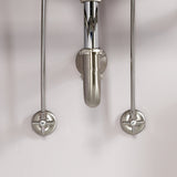 Gourmet Scape™ KPK208 Traditional Plumbing Supply Kit Combo with 1-1/2" P-Trap, Brushed Nickel