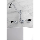 Duchess KS1021PKL Two-Handle 3-Hole Wall Mount Roman Tub Faucet, Polished Chrome