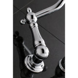 Heritage KS1021PX Two-Handle 3-Hole Wall Mount Roman Tub Faucet, Polished Chrome