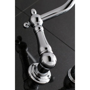 Heritage KS1021PX Two-Handle 3-Hole Wall Mount Roman Tub Faucet, Polished Chrome