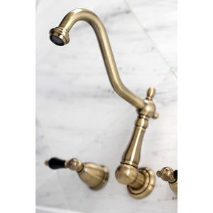 Duchess KS1023PKL Two-Handle 3-Hole Wall Mount Roman Tub Faucet, Antique Brass