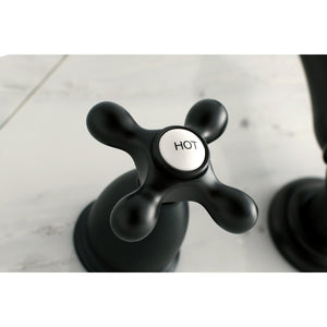 Heritage KS1025AX Two-Handle 3-Hole Wall Mount Roman Tub Faucet, Oil Rubbed Bronze