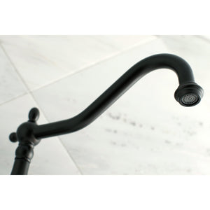 Heritage KS1025AX Two-Handle 3-Hole Wall Mount Roman Tub Faucet, Oil Rubbed Bronze