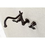 Duchess KS1025PKL Two-Handle 3-Hole Wall Mount Roman Tub Faucet, Oil Rubbed Bronze