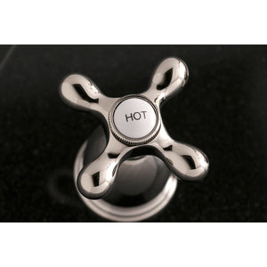 Heritage KS1026AX Two-Handle 3-Hole Wall Mount Roman Tub Faucet, Polished Nickel