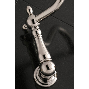 Heritage KS1026AX Two-Handle 3-Hole Wall Mount Roman Tub Faucet, Polished Nickel