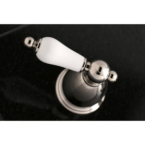 Heritage KS1026PL Two-Handle 3-Hole Wall Mount Roman Tub Faucet, Polished Nickel