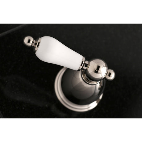 Heritage KS1026PL Two-Handle 3-Hole Wall Mount Roman Tub Faucet, Polished Nickel