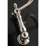 Heritage KS1026PX Two-Handle 3-Hole Wall Mount Roman Tub Faucet, Polished Nickel