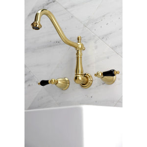 Duchess KS1027PKL Two-Handle 3-Hole Wall Mount Roman Tub Faucet, Brushed Brass