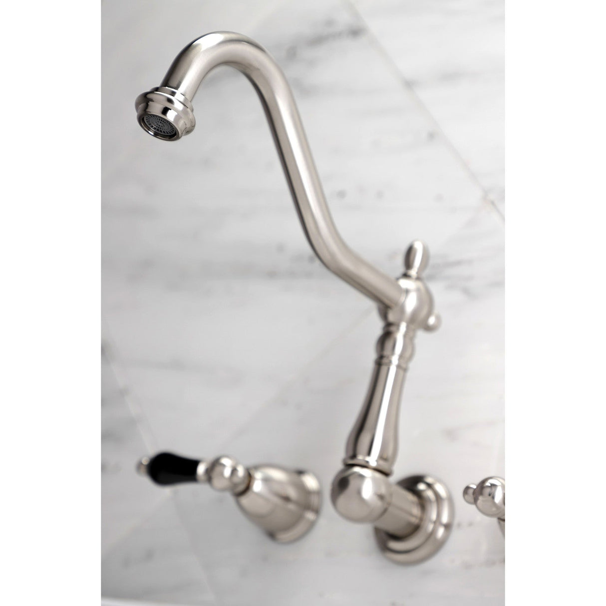 Duchess KS1028PKL Two-Handle 3-Hole Wall Mount Roman Tub Faucet, Brushed Nickel