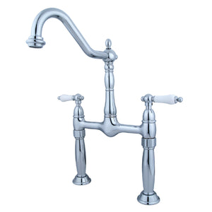 Victorian KS1071PL Two-Handle 2-Hole Deck Mount Vessel Faucet, Polished Chrome