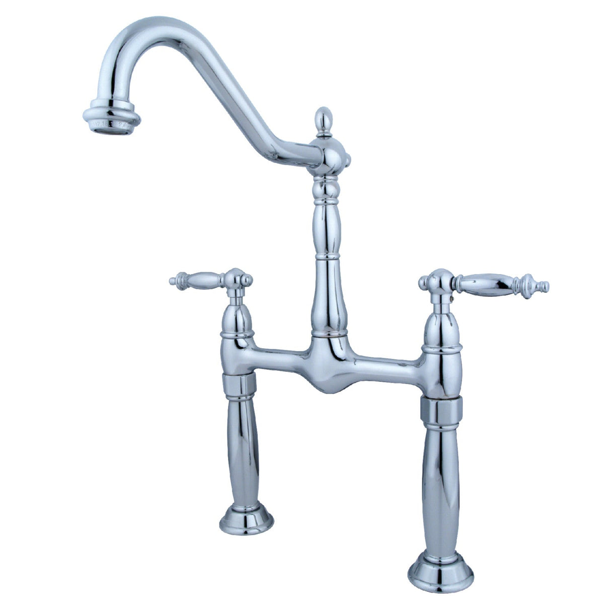 Victorian KS1071TL Two-Handle 2-Hole Deck Mount Vessel Faucet, Polished Chrome