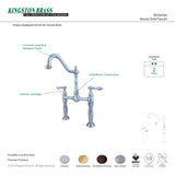 Victorian KS1075AL Two-Handle 2-Hole Deck Mount Vessel Faucet, Oil Rubbed Bronze