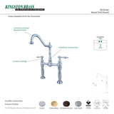 Victorian KS1075NL Two-Handle 2-Hole Deck Mount Vessel Faucet, Oil Rubbed Bronze