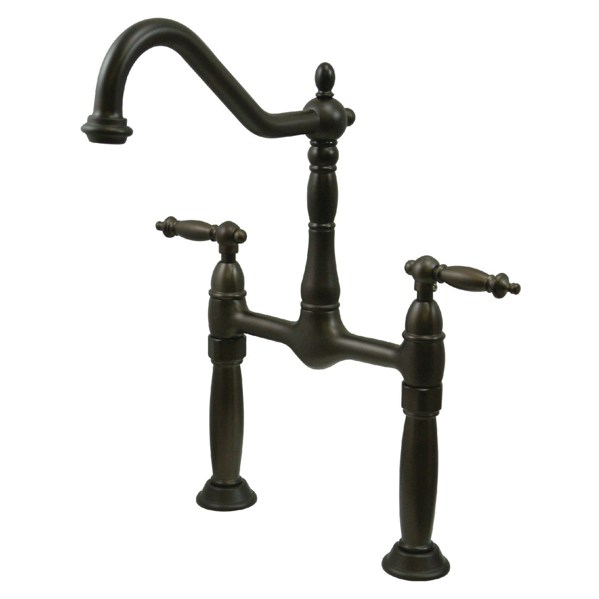 Victorian KS1075TL Two-Handle 2-Hole Deck Mount Vessel Faucet, Oil Rubbed Bronze