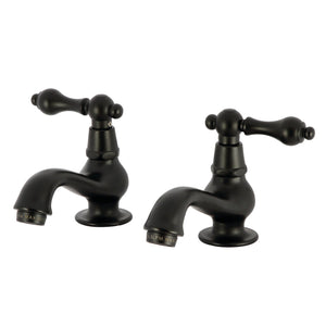 Heritage KS1100AL Two-Handle Deck Mount Basin Tap Faucet, Matte Black
