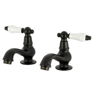 Heritage KS1100PL Two-Handle Deck Mount Basin Tap Faucet, Matte Black