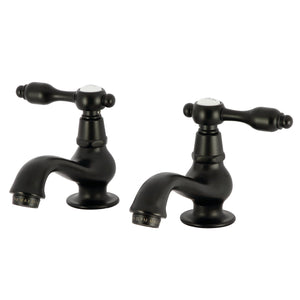 Tudor KS1100TAL Two-Handle Deck Mount Basin Tap Faucet, Matte Black