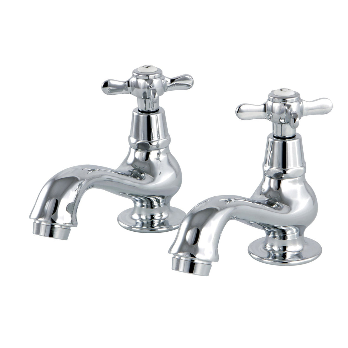 Essex KS1101BEX Two-Handle Deck Mount Basin Tap Faucet, Polished Chrome