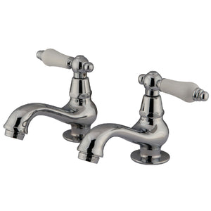 Heritage KS1101PL Two-Handle Deck Mount Basin Tap Faucet, Polished Chrome