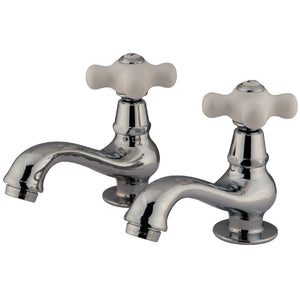 Heritage KS1101PX Two-Handle Deck Mount Basin Tap Faucet, Polished Chrome
