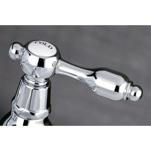 Tudor KS1101TAL Two-Handle Deck Mount Basin Tap Faucet, Polished Chrome