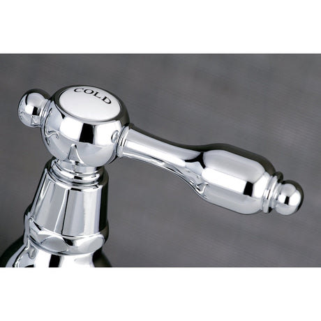 Tudor KS1101TAL Two-Handle Deck Mount Basin Tap Faucet, Polished Chrome