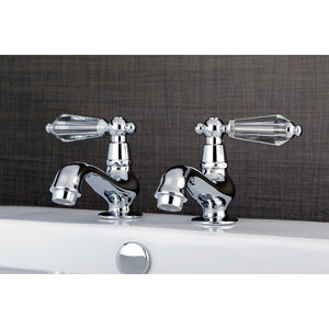 Wilshire KS1101WLL Two-Handle Deck Mount Basin Tap Faucet, Polished Chrome
