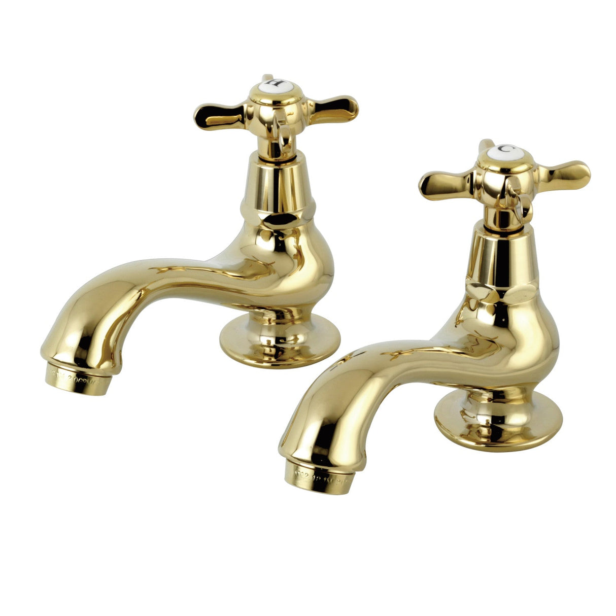 Essex KS1102BEX Two-Handle Deck Mount Basin Tap Faucet, Polished Brass