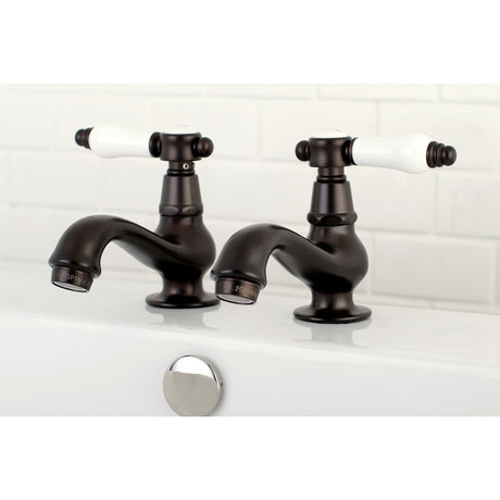 Bel-Air KS1105BPL Two-Handle Deck Mount Basin Tap Faucet, Oil Rubbed Bronze