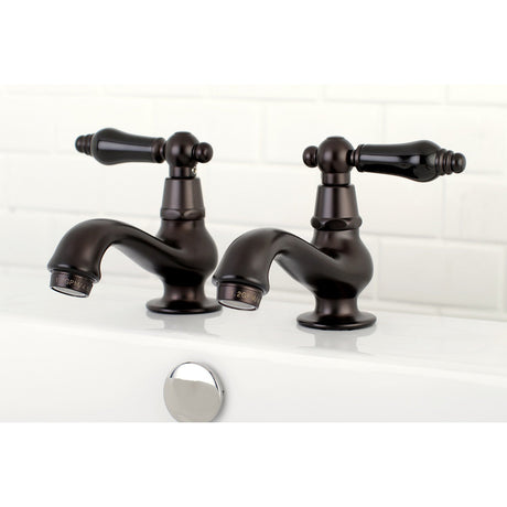 Duchess KS1105PKL Two-Handle Deck Mount Basin Tap Faucet, Oil Rubbed Bronze