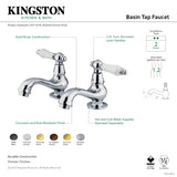 Heritage KS1105PL Two-Handle Deck Mount Basin Tap Faucet, Oil Rubbed Bronze