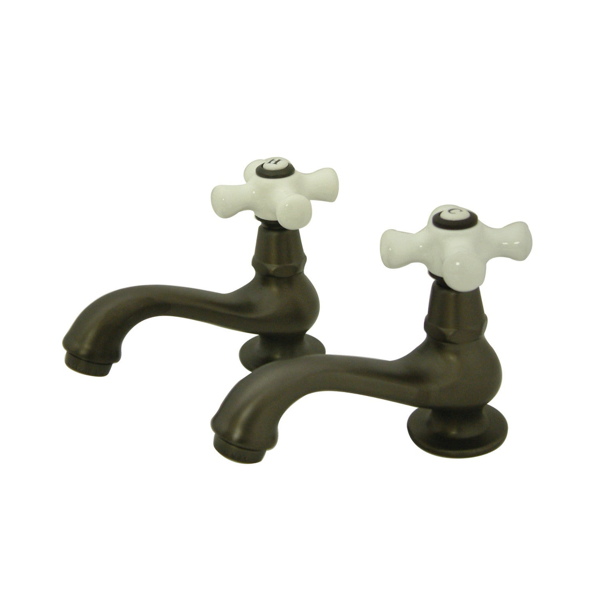 Heritage KS1105PX Two-Handle Deck Mount Basin Tap Faucet, Oil Rubbed Bronze