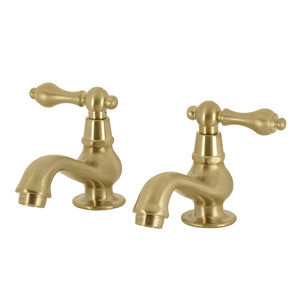 Heritage KS1107AL Two-Handle Deck Mount Basin Tap Faucet, Brushed Brass