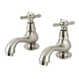 Essex KS1108BEX Two-Handle Deck Mount Basin Tap Faucet, Brushed Nickel