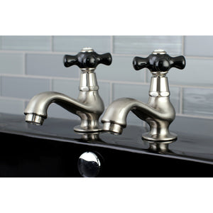 Duchess KS1108PKX Two-Handle Deck Mount Basin Tap Faucet, Brushed Nickel