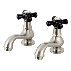 Duchess KS1108PKX Two-Handle Deck Mount Basin Tap Faucet, Brushed Nickel