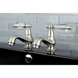 Wilshire KS1108WLL Two-Handle Deck Mount Basin Tap Faucet, Brushed Nickel
