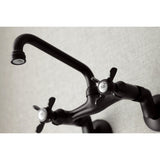 Essex KS113ORB Two-Handle 2-Hole Wall Mount Kitchen Faucet, Oil Rubbed Bronze