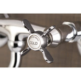Essex KS115C Two-Handle 2-Hole Wall Mount Bathroom Faucet, Polished Chrome